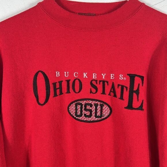 🏈 True Vintage OHIO STATE BUCKEYES Embroidered Crewneck Sweatshirt Sz XL - EUC - Picture 2 of 8